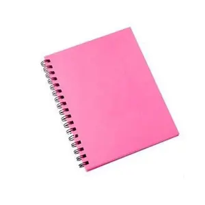 pink color spiral notebook