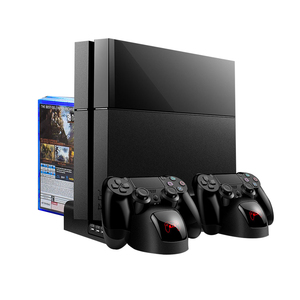 <span class=keywords><strong>Support</strong></span> de Refroidissement Multifonctionnel 3 en 1, Station de <span class=keywords><strong>Charge</strong></span> pour Console Vidéo P4/Slim/Pro et Manettes de Jeu P4, Accessoires de Gaming - Product Image 1