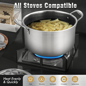 <span class=keywords><strong>Casserole</strong></span> en acier inoxydable 304 à 3 couches, antiadhésive, sans PFOS/PFOA, pour cuisinière à <span class=keywords><strong>induction</strong></span>/four/lave-vaisselle - Product Image 3