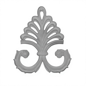 Porte-manteau mural rustique blanc en fonte robuste à double crochet, style Châteaux, romantique, pour manteaux, serviettes et clés, décoration ornementale pour la maison - Product Image 1
