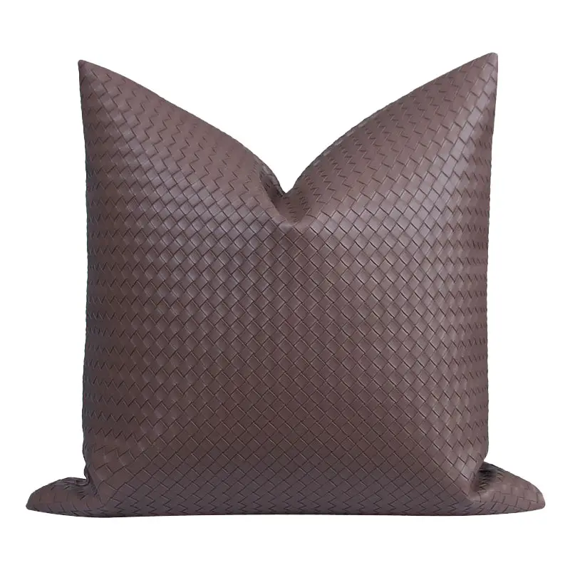 Luxury Decor Leather Cushions Pillow Cases &Amp Cushion Cover For Bedroom And Living Room