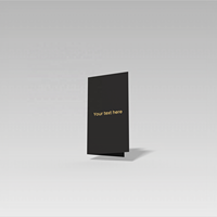 Étiquettes noires personnalisées de qualité supérieure, dorure à chaud, impression offset UV/estampage, papier d'art de taille personnalisée, cartes de visite élégantes, papeterie