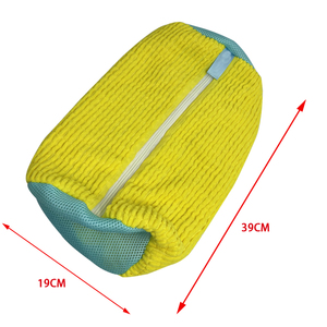 Oem nhà máy tái sử dụng máy giặt túi giày độn Net giặt giày bảo vệ Fluffy sợi <span class=keywords><strong>polyester</strong></span> Sneaker rửa Túi - Product Image 6