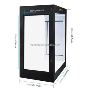 Caja de luz grande de 2M para <span class=keywords><strong>estudio</strong></span> fotográfico, tiras de luz LED regulables con ventana abierta, tienda de fondo para sesión de fotos - Product Image 6
