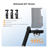 K&F Concept Gimbal Kamera 1/4" Mantis Expansion Bracket Back Panel Magnetic Quick Mount 2-in-1 Mini Tripod & Tongkat Selfie
