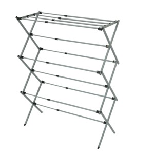 Tendedero <span class=keywords><strong>de</strong></span> <span class=keywords><strong>Ropa</strong></span> Plegable <span class=keywords><strong>de</strong></span> Metal Ligero Tipo Acordeón para Exteriores, para Hogar, Balcón y Viajes - Product Image 2
