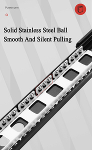 Yuxing Bóng Mang Trượt Ngăn Kéo Nhiệm Vụ Nặng Nề Đóng Cửa Kính Thiên Văn Kênh Mở Rộng Đầy Đủ Ngăn Kéo Trượt Cho Nhà Bếp - Product Image 5