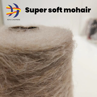 AOYU Stock Super Soft mohair 1/4.3NM Fil fantaisie en laine angora