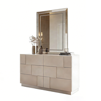 Ensemble de meubles de chambre à coucher de luxe moderne, taille king size, hauteur réglable, 5+ tiroirs, cadre en bois MDF, couleur au choix, maison, hôtel, appartement