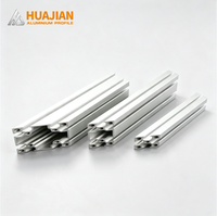 Profil Rangka T-Slot Aluminium Alloy Seri 6000 4040/4080 Anodized untuk Konstruksi Meja Kerja Industri dengan Fitur Heat Sink