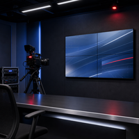 Mur vidéo professionnel IPS LCD 55 pouces, cadre de 1,8 mm, luminosité 500 cd/m², moniteur de raccordement, gamme de couleurs 98% Rec.709 pour studio TV