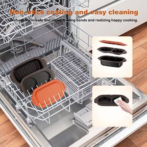 Macchina per la colazione a microonde frittata per padella antiaderente <span class=keywords><strong>Set</strong></span> di pentole per friggere uova Hamburger Pancake Pan - Product Image 6