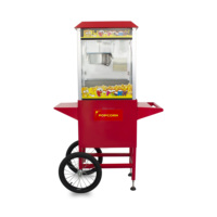 Precio de fábrica Máquina de carrito de palomitas de maíz automática eléctrica Máquina de palomitas de maíz de acero inoxidable con carrito