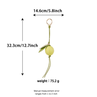 Vers geweven limoen fruit tasbedel, OEM & ODM beschikbaar voor strandtas, zwembaddecoratie, kofferlabel, sjaalclip, buitendecoratie