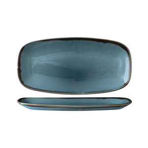 Plateau rectangulaire empilable Dudson Harvest Blue, 29,8 x 15,3 cm, pour la restauration, les hôtels, les fournitures en gros - Product Image 1