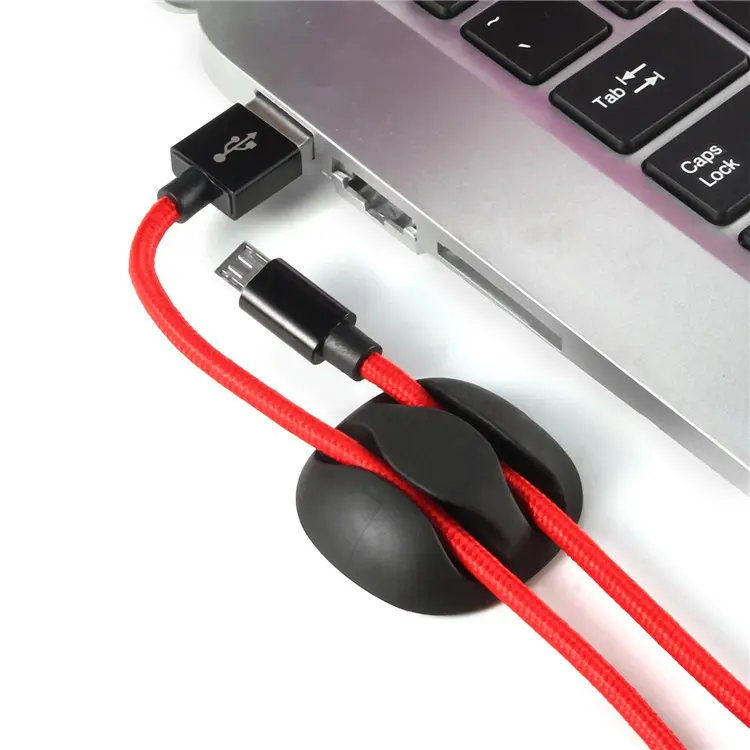 10 팩 케이블 관리 코드 주최자 클립 데스크탑 케이블 홀더 USB 충전 케이블 용 클립 마우스 와이어 PC 사무실 홈