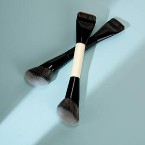 Brocha de Maquillaje 2 en 1 de Marca Privada, Brocha Facial Profesional Individual para Polvo y Corrector, Logotipo Personalizado - Product Image 1