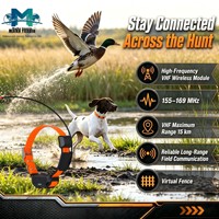 Collar Localizador Profesional para Perros de Caza de Doble Modo con GPS y Radio VHF, Resistente al Agua IP68, Localizador para Múltiples Perros para Entrenamiento al Aire Libre