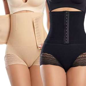 Faja Moldeadora de Cintura Alta para Mujer con Control Abdominal y Efecto Levanta Glúteos, Sin Costuras, de Poliéster - Product Image 5