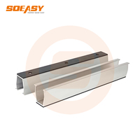 Braket Pemasangan Cepat Mini Rail Surya Terjangkau Soeasy, Braket Pemasangan Atap Logam Surya Anodisasi Ekstrusi