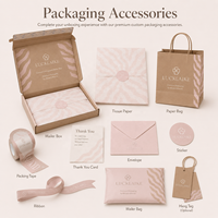 Emballage pliable pour vêtements et sous-vêtements biodégradables FSC, boîte en carton ondulé rose kraft, boîte cadeau en papier, emballage avec fermeture éclair