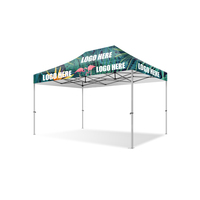 Tente pliable de qualité supérieure, classique, stable, 4x6, imperméable, avec logo personnalisé imprimé, spacieuse, facile d'entretien, fonctionnelle, pour l'extérieur