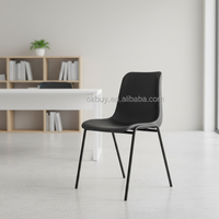 Chaise de conférence et d'événement en plastique OK-505 avec structure en acier thermolaqué, empilable, idéale pour l'éducation et les conférences