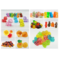 Mijn commerciële automatische nieuwe 3D gummy snoep & gelei productielijn van roestvrij staal met hoge efficiëntie