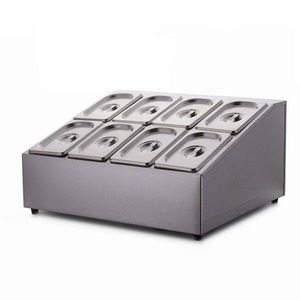 Espositore per Snack per alimenti da ristorante di alta qualità vassoio per contenitori per padelle <span class=keywords><strong>Gastronorm</strong></span> in acciaio inossidabile - Product Image 4