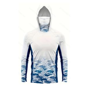 Benutzer definierte Quick Dry Anti-UV-Angel bekleidung Herren Langarm T-Shirts Polyester UPF50 Sonnenschutz Performance Angel hemden - Product Image 2