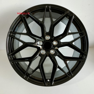 Rines Wheelux de Aleación de Aluminio Forjado de 18-20 Pulgadas, 5x112/120 PCD para Chevrolet 1500 Silverado 2500 Jeep Wrangler <span class=keywords><strong>Rubicon</strong></span>, 25mm, Negro Brillante - Product Image 5