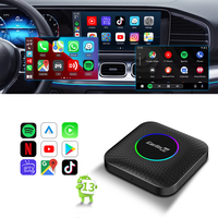 Adaptador Inalámbrico CarPlay Android Auto OEM Carlinkit AI Box 4G+64GB SM6225, Car Play Box TV Carplay para YouTube