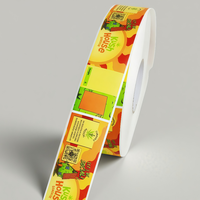Étiquettes adhésives personnalisées pour boissons énergisantes, papier imperméable, écologiques, recyclables, impression de logo, étiquettes adhésives pour bouteilles de jus, étiquettes pour boissons en rouleau