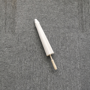 Parasol en papier pour mariage, <span class=keywords><strong>parapluie</strong></span> en papier pour fête, cadeau de fête, 60/80 cm, parapluies blancs pour la fête prénuptiale, centre de table, accessoires photo - Product Image 4