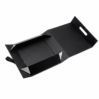 Boîte cadeau de luxe avec logo personnalisé, fermeture magnétique étanche, avec poignée, design pliable écologique, boîte d'emballage pour vêtements et chapeaux