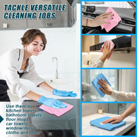 Chiffons de nettoyage super absorbants réutilisables pour la cuisine, prix d'usine, serviette en microfibre, étiquette privée, chiffon de nettoyage en microfibre
