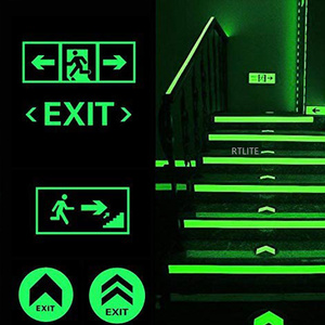 Tự dính băng phát quang phim 300mm x 150mm lối ra với mũi tên dán phát sáng trong bóng tối - Product Image 6