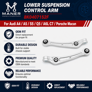 Brazo de control de suspensión inferior MANER 8K0407152F para Audi A4 A5 S5 Q5 A6L C7 Macan, piezas de repuesto para chasis. - Product Image 4