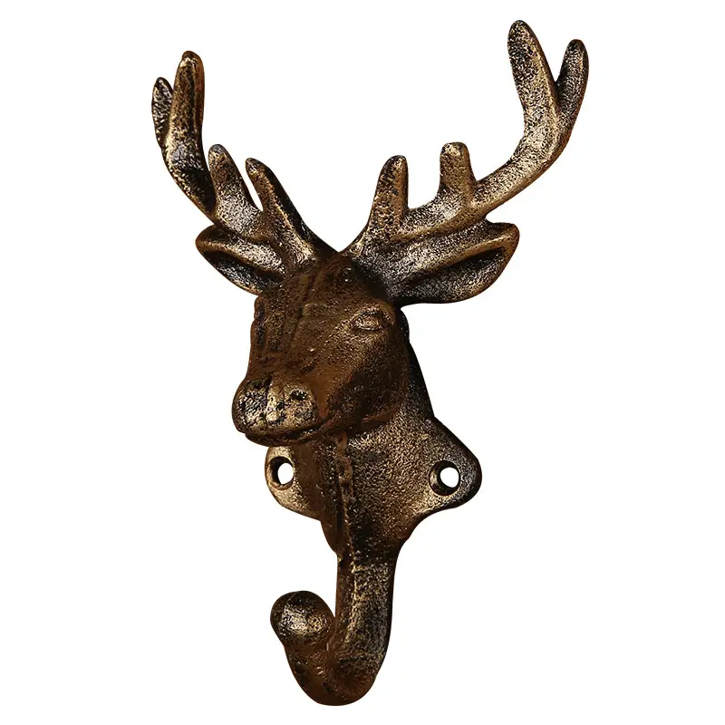 Hot selling vintage metal hook wall decoration cast iron coat and hat hook Metal Iron Hook