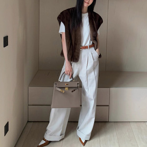 Cappotto donna con fibbia di <span class=keywords><strong>visone</strong></span> personalizzato all'ingrosso Casual Streetwear importato autunno inverno cappotto di <span class=keywords><strong>visone</strong></span> da donna - Product Image 4