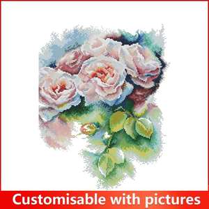 Kit de Broderie Point de Croix NKF, Tissu <span class=keywords><strong>Aida</strong></span> Imprimé Compté 16/14/11CT, Ensemble de Broderie DIY Fait Main, Artisanat Artistique, <span class=keywords><strong>Toile</strong></span> à Broder - Product Image 3