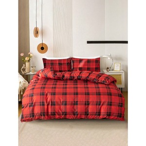Ensemble de housse de couette imprimé arbre de Noël renne de Noël, <span class=keywords><strong>literie</strong></span> douce pour la peau toutes saisons, cadeau de Noël pratique pour la maison - Product Image 3