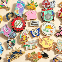 Pin de esmalte personalizado, pin de esmalte suave, pin de dibujos animados con purpurina, insignia metálica, fabricante de logotipos, pin de solapa de esmalte duro con impresión UV, pin de anime lindo personalizado