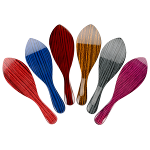 Cepillo para el cabello de cerdas de jabalí 100% Abeis con bajo MOQ, diseño curvo de grano de madera personalizado, uso comercial 360, modelo ABS-10 - Product Image 1