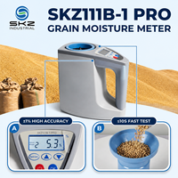 SKZ111B-1 PRO 43 types ±1% Haute précision Test rapide ≤10s Humidimètre numérique portable pour céréales Testeur d'humidité des grains Maïs Riz