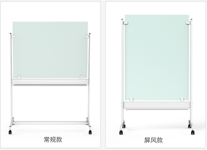 Tablero de aviso de escritura de vidrio montado en la <span class=keywords><strong>pared</strong></span>, <span class=keywords><strong>pizarra</strong></span> magnética de vidrio templado para oficina y educación - Product Image 2