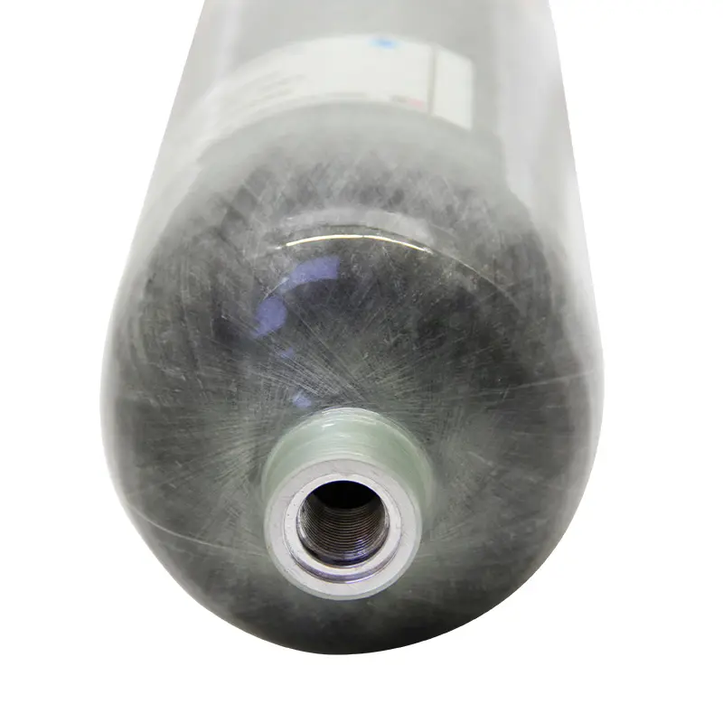 Réservoir cylindre de plongée sous-marine cylindre d'air respiratoire CE fibre de carbone 3L haute teneur en oxygène médical matériau Composite bouteille d'oxygène gris