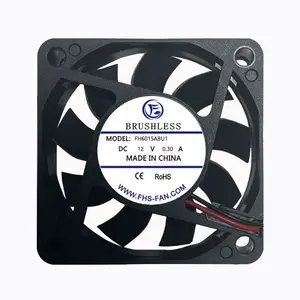 Umidificador Axial DC Brushless Fan 6015 para Ventilação Refrigeração 60X60X15 Ventilador de Ventilação DC de Alta Velocidade