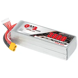 מקסימום 100C GNB 6S 22.8V 3800mAh LiPo סוללה 800mm Warbirds יישור 600 T-rex 600 RC מטוס MultiCopter 50C 22.8V סוללה