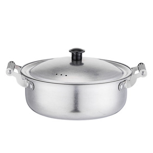 Pot à nouilles instantanées en acier inoxydable 304, durable, pour une personne, style coréen, petit pot à soupe/chaud, avec couvercle et double poignée pour ramen - Product Image 5